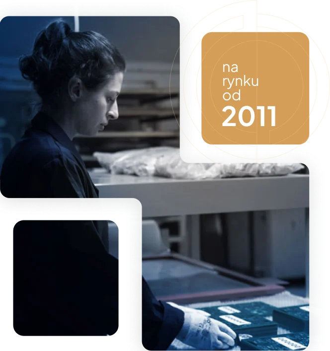 Pracowniczka sortująca podzespoły elektroniczne